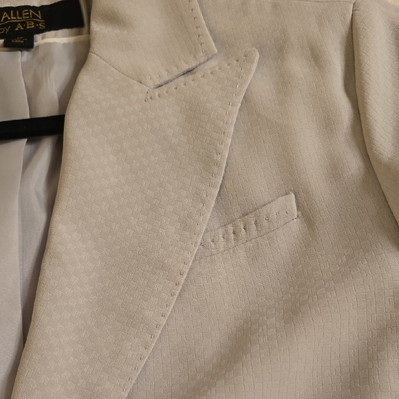 Allen by Abs Light Gray Classic Suit Jacket Blazer - Picture 11 of 13